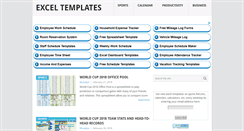 Desktop Screenshot of exceltemplate.net